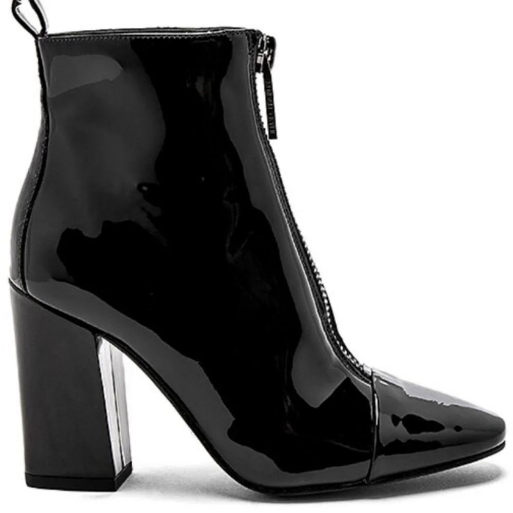 Kendall + Kylie Raquel Patent Leather Zip Up Booties